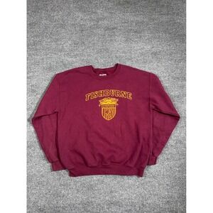Fishburne Military School Crewneck Sweatshirt Burgundy Gildan Size M